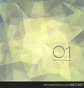 Abstract white modern numbered background with polygons. Abstract background