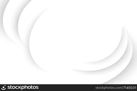 Abstract white modern shape line curve seamless white background.Graphic cover decoration.Space for your text.Creative layout light.Design business cover banner.Minimal surface vector illustration.