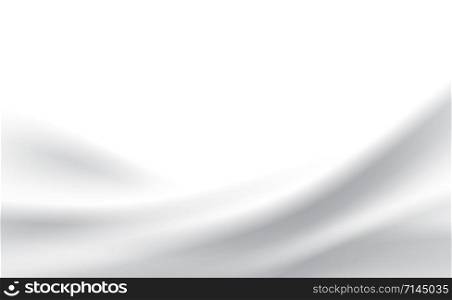 Abstract white modern shape line curve seamless white background.Graphic fabric decoration.Space for your text.Creative layout light.Design business cover banner.Minimal surface vector illustration.