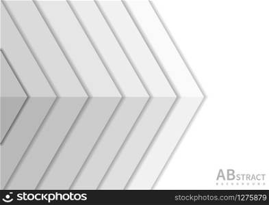 Abstract white overlap background with copy space for text. Vector illustration