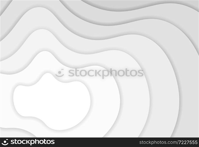 Abstract white paper cut free shape layer pattern design template background. Use for ad, poster, template design, print. illustration vector eps10