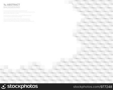 Abstract white paper cut pattern design of free space. You can use for ad, poster, presentation, cover design, head, free space of text, illustration vector eps10