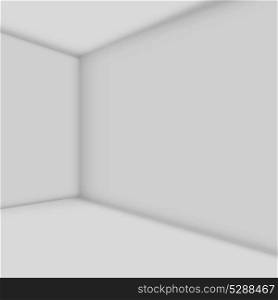 Abstract white room vector illustration