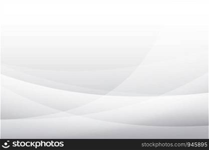 Abstract white shape curve background.Creative element motion scene place for your frame text.Graphic design decoration cover template.Pattern smooth light wave wallpaper vector,illustration EPS10