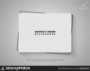 Abstract white square pattern geometric design background. You can use for ad, poster, artwork, template design, print, a4. illustration vectror eps10