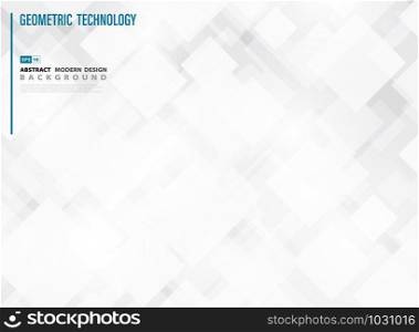 Abstract white square technology background. Use for poster, ad, artwork, template design. illustration vector eps10