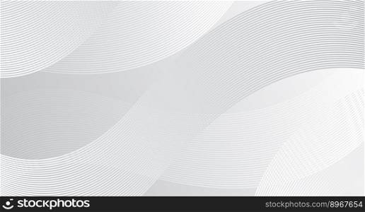 Abstract white vector background with stripes. Abstract white gradient background. Shiny white texture. Vector illustration