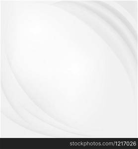Abstract white wave background, Vector illustration