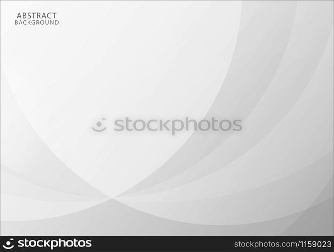 Abstract white wave on background. Vector illustration