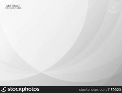 Abstract white wave on background. Vector illustration