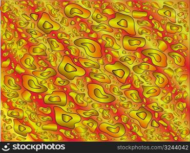 Abstract wild yellow pattern