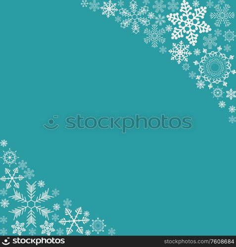 Abstract Winter Design Background with Snowflakes for Christmas and New Year Poster. Vector Illustration EPS10. Abstract Winter Design Background with Snowflakes for Christmas and New Year Poster. Vector Illustration