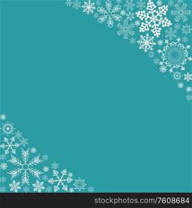 Abstract Winter Design Background with Snowflakes for Christmas and New Year Poster. Vector Illustration EPS10. Abstract Winter Design Background with Snowflakes for Christmas and New Year Poster. Vector Illustration