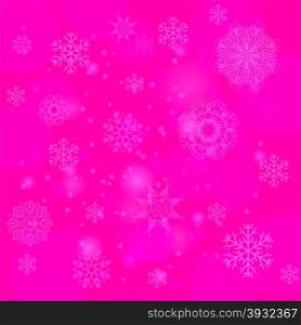 Abstract Winter Snow Background. Abstract Winter Pattern. Snowflakes Background. Abstract Winter Pattern.