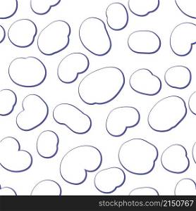 Abstract winter snowdrifts bubbles seamless pattern. Perfect for T-shirt, scrapbooking, textile and print. Hand drawn vector illustration for decor and design.