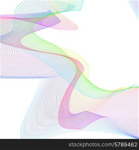 abstract wireframe distortions, vector composition with motion effect