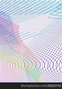abstract wireframe distortions, vector composition with motion effect