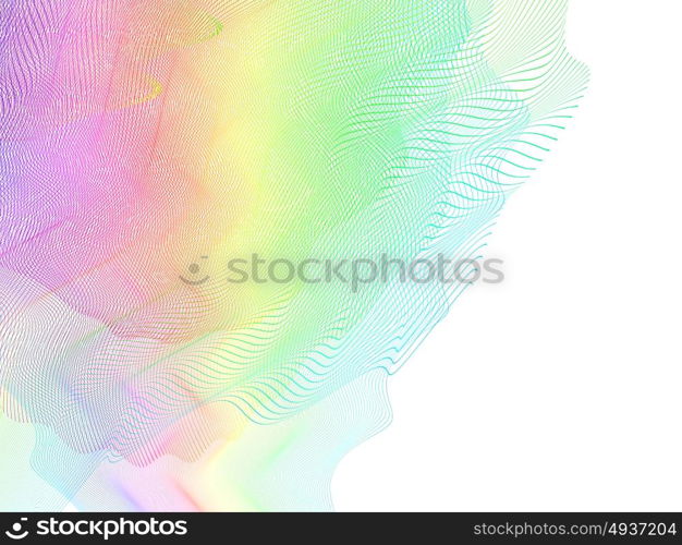 abstract wireframe distortions, vector composition with motion effect. abstract stylized lines, vector