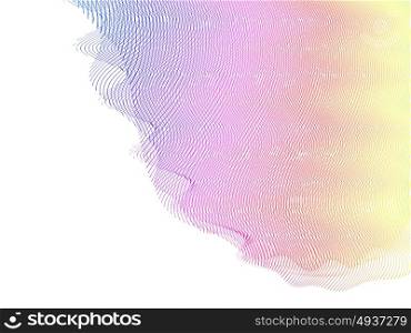 abstract wireframe distortions, vector composition with motion effect. abstract stylized lines, vector
