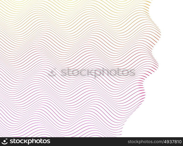 abstract wireframe distortions, vector composition with motion effect. abstract stylized lines, vector