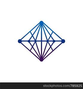 abstract with diamond logo template