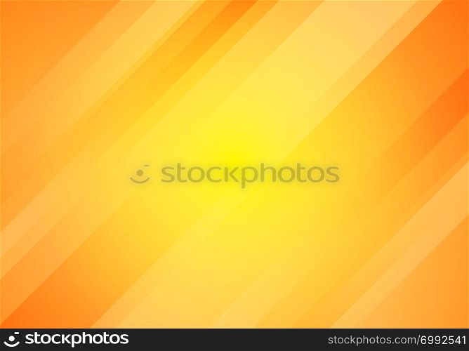 Abstract yellow and orange gradient color oblique lines stripes background. Geometric minimal pattern modern sleek texture. Vector illustration