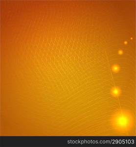 Abstract yellow background with grid