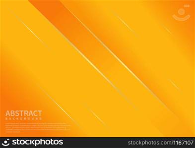 Abstract yellow background with light effect diagonal line. Vector illustration