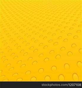Abstract yellow circles geometric hole pattern wave background and texture. Vector illustration