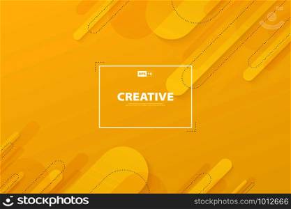 Abstract yellow color of landing page modern decoration design. Use for poster, web, print, page. illustration vector eps10