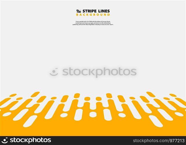 Abstract yellow color stripe patterns of technology background. You can use for ad, poster, artwork, tech design, artwork. illustration vector eps10