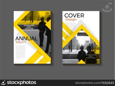 abstract Yellow cover design modern book cover abstract Brochure cover template,annual report, magazine and flyer layout Vector a4