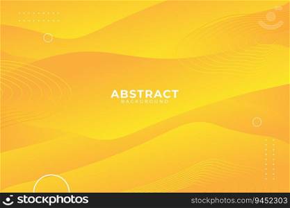 Abstract yellow fluid shape modern background