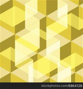 Abstract yellow geometric template background, stock vector