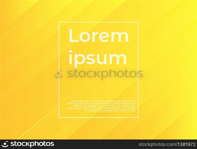 Abstract yellow gradient background wiht stripe lines diagonal. You can use for ad, poster, template, business presentation. Vector illustration