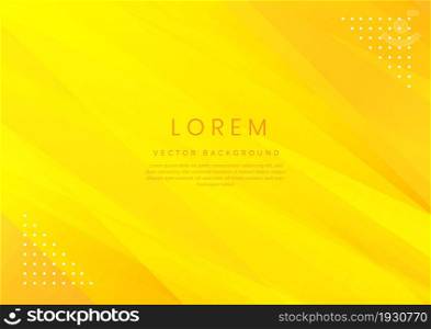 Abstract yellow gradient geometric diagonal background. You can use for ad, poster, template, business presentation. Vector illustration