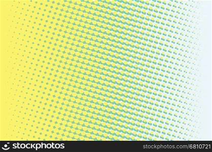 Abstract yellow green gradient pop art retro background illustration. Abstract yellow green gradient pop art retro background