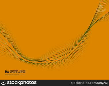 Abstract yellow green style line wavy with free space of text cover design artwork. You can use for ad, poster, artwork, template deisgn. illustration vector eps10