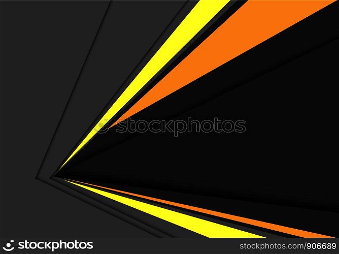 Abstract yellow grey speed arrow direction design modern futuristic background vector illustration.