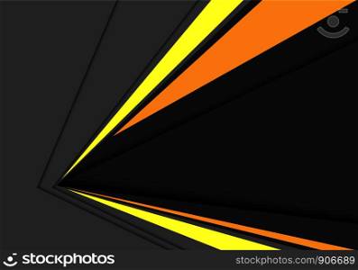 Abstract yellow grey speed arrow direction design modern futuristic background vector illustration.