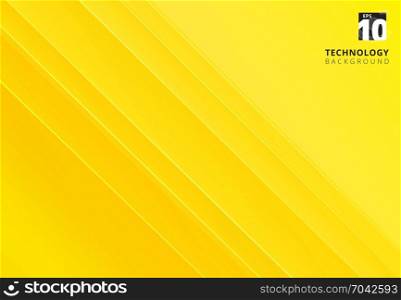 Abstract yellow image that depicts technology with overlapping diagonal lines. Vector illustration