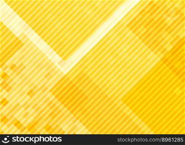 Abstract yellow squares pattern background vector image