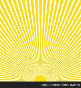 Abstract yellow sun rays background