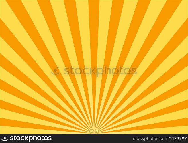 Abstract yellow sun rays vector background. Abstract yellow sun rays vector