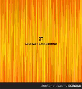 Abstract yellow wave vertical lines pattern rough texture on orange background and texture. Vector illustration