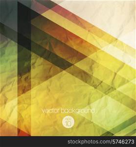 Abstraction retro grunge triangles vector background. EPS 10. Abstraction retro triangles vector background