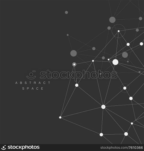 Abtract background with connected line and dots.. Abtract background with connected line and dots