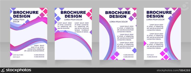 Academic blank brochure layout design. Engaging new students. Vertical poster template set with empty copy space for text. Premade corporate reports collection. Editable flyer paper pages. Academic blank brochure layout design