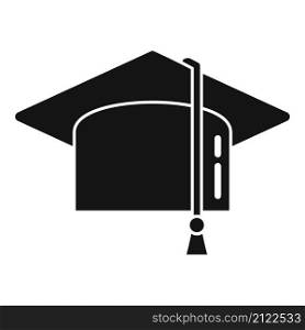 Academic graduation hat icon simple vector. School cap. College diploma. Academic graduation hat icon simple vector. School cap