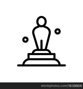 Academy, Award, Oscar, Statue, Trophy  Blue and Red Download and Buy Now web Widget Card Template
